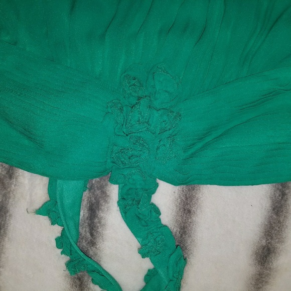 BCBG Max Azaria - One shoulder Rose Gown - Picture 5 of 8